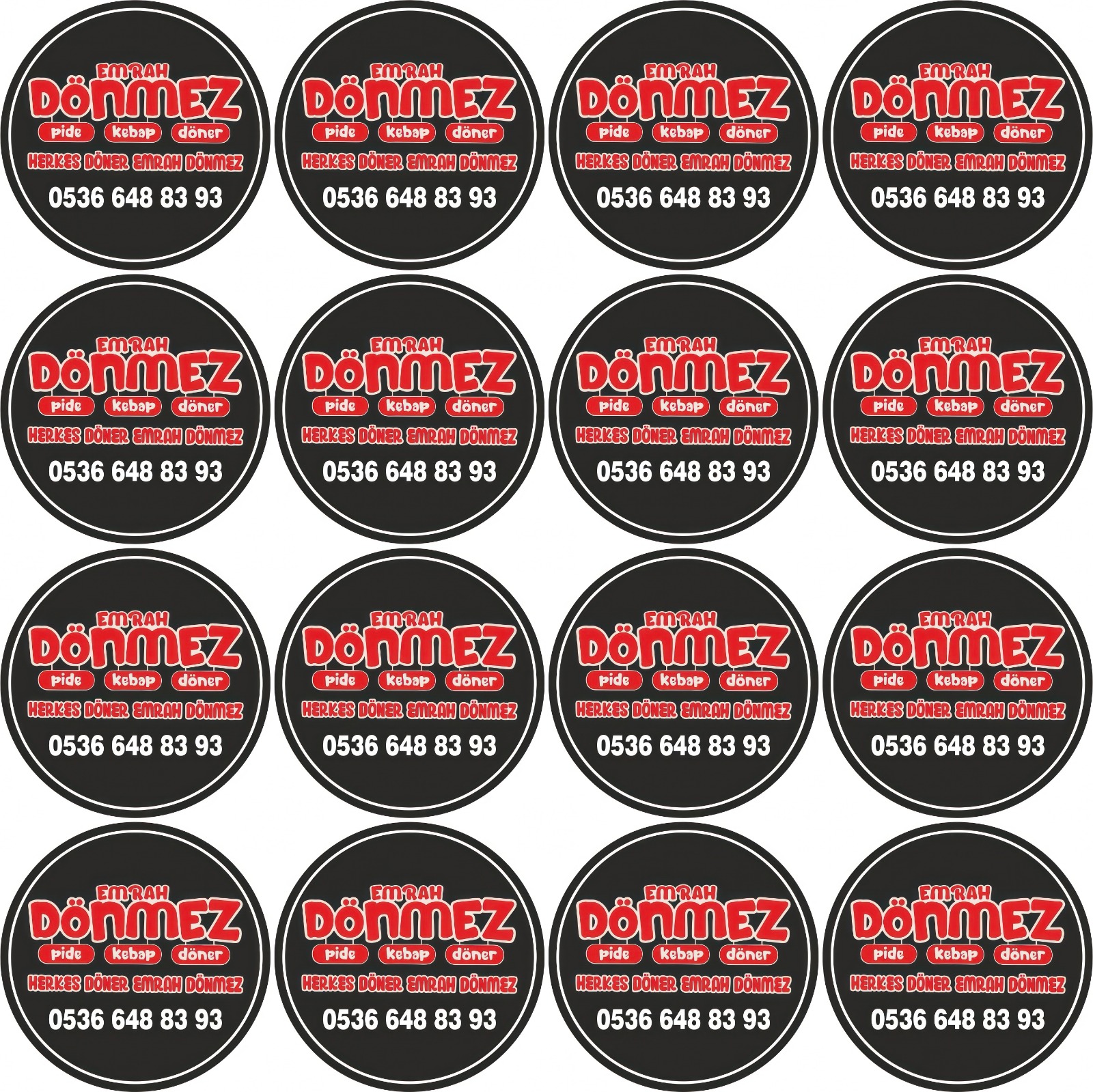 8X8 FOLYO ETİKET (1000 ADET)